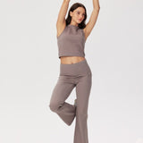 Shop Pixie and Peach Pixie & Peach Gina Flared Leggings Trousers for women – premium loungewear and festival fashion at Spoiled Brat