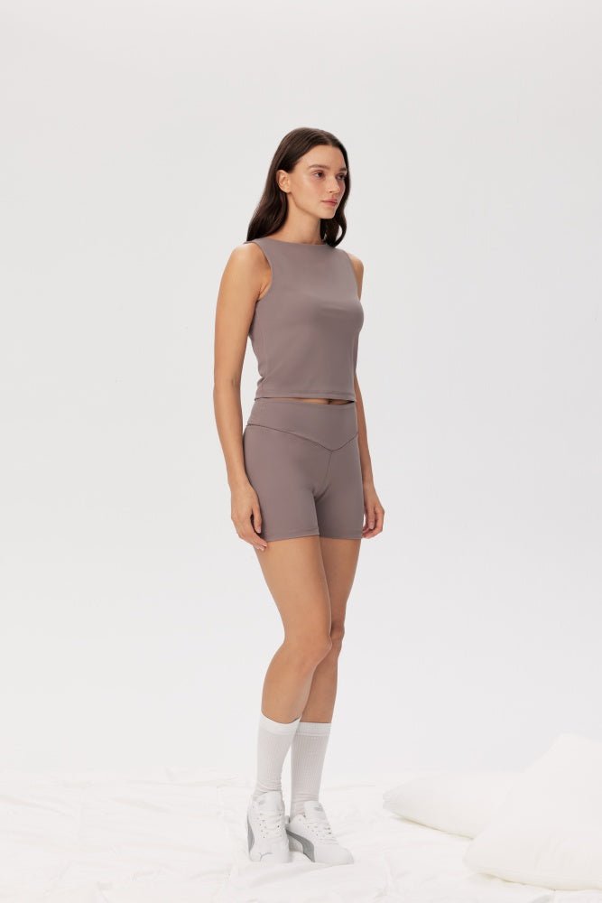 Shop Pixie and Peach Pixie & Peach Gina Slash Neck Top Vest Top for women – premium loungewear and festival fashion at Spoiled Brat