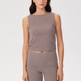 Shop Pixie and Peach Pixie & Peach Gina Slash Neck Top Vest Top for women – premium loungewear and festival fashion at Spoiled Brat