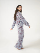 Pixie & Peach Hope Jacquard Knitted Jumper by Pixie and Peach – Hoodie – Blue | Spoiled Brat UK