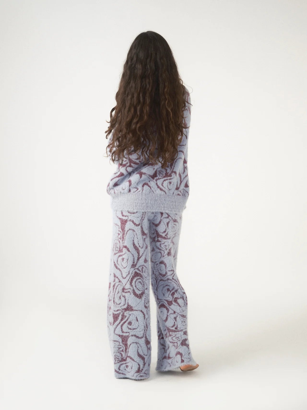 Pixie & Peach Hope Jacquard Knitted Jumper by Pixie and Peach – Hoodie – Blue | Spoiled Brat UK