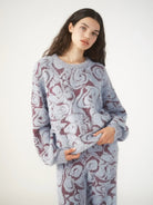 Pixie & Peach Hope Jacquard Knitted Jumper by Pixie and Peach – Hoodie – Blue | Spoiled Brat UK