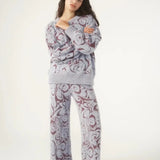 Shop Pixie and Peach Pixie & Peach Hope Jacquard Knitted Jumper Hoodie for women – premium loungewear and festival fashion at Spoiled Brat