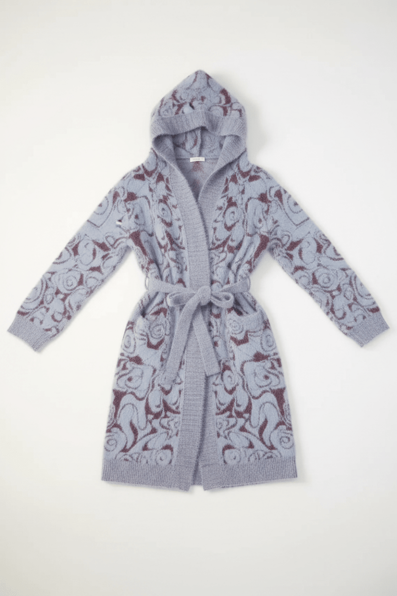 Shop Pixie and Peach Pixie & Peach Hope Jacquard Knitted Robe Bath Robe for women – premium loungewear and festival fashion at Spoiled Brat