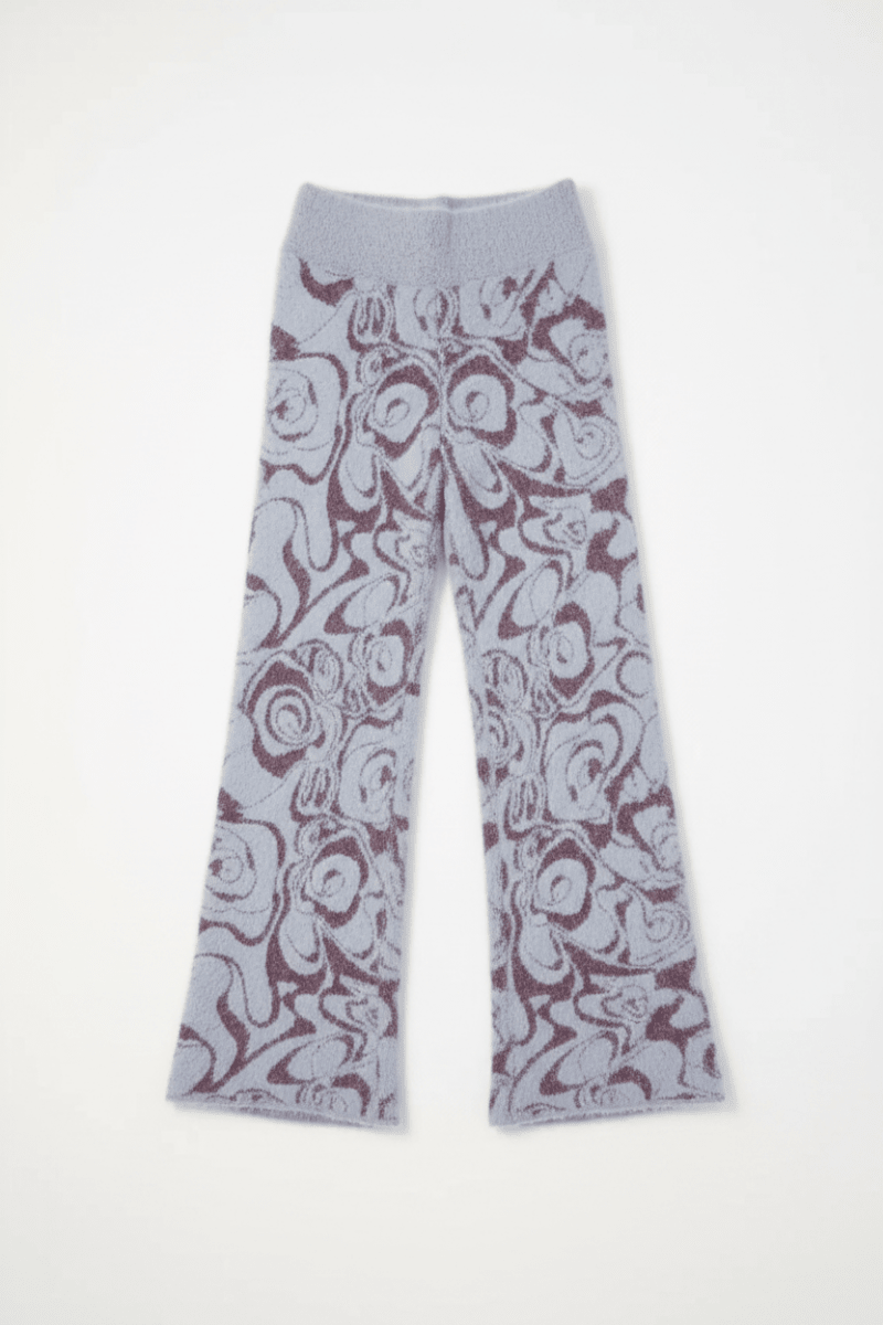 Shop Pixie and Peach Pixie & Peach Hope Jacquard Knitted Trouser Trousers for women – premium loungewear and festival fashion at Spoiled Brat