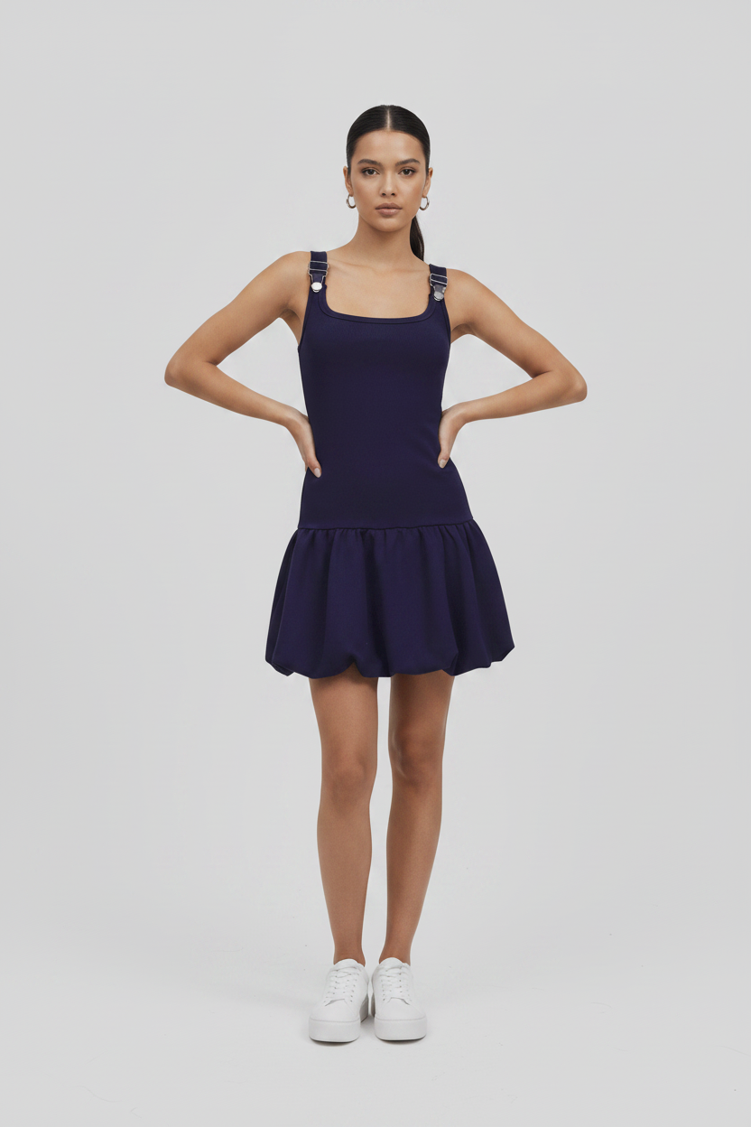 Pixie & Peach Jean Buckle Dress - Spoiled Brat