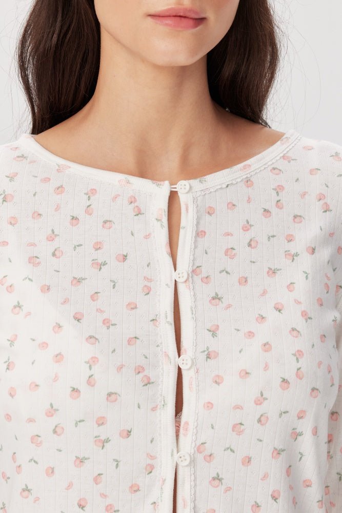 Shop Pixie and Peach Pixie & Peach Peachy Floral Cardigan Cardigan for women – premium loungewear and festival fashion at Spoiled Brat