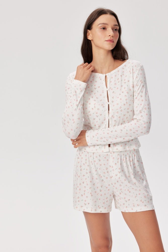 Shop Pixie and Peach Pixie & Peach Peachy Floral Cardigan Cardigan for women – premium loungewear and festival fashion at Spoiled Brat