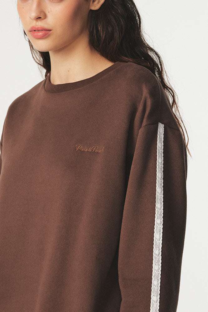 Pixie & Peach Pixie Lace Sweatshirt - Spoiled Brat