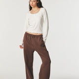 Shop Pixie and Peach Pixie & Peach Pixie Straight Leg Sweat Pant Sweatpants for women – premium loungewear and festival fashion at Spoiled Brat