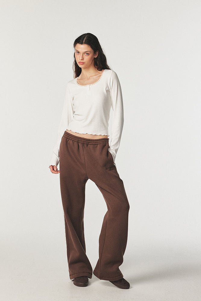 Shop Pixie and Peach Pixie & Peach Pixie Straight Leg Sweat Pant Sweatpants for women – premium loungewear and festival fashion at Spoiled Brat
