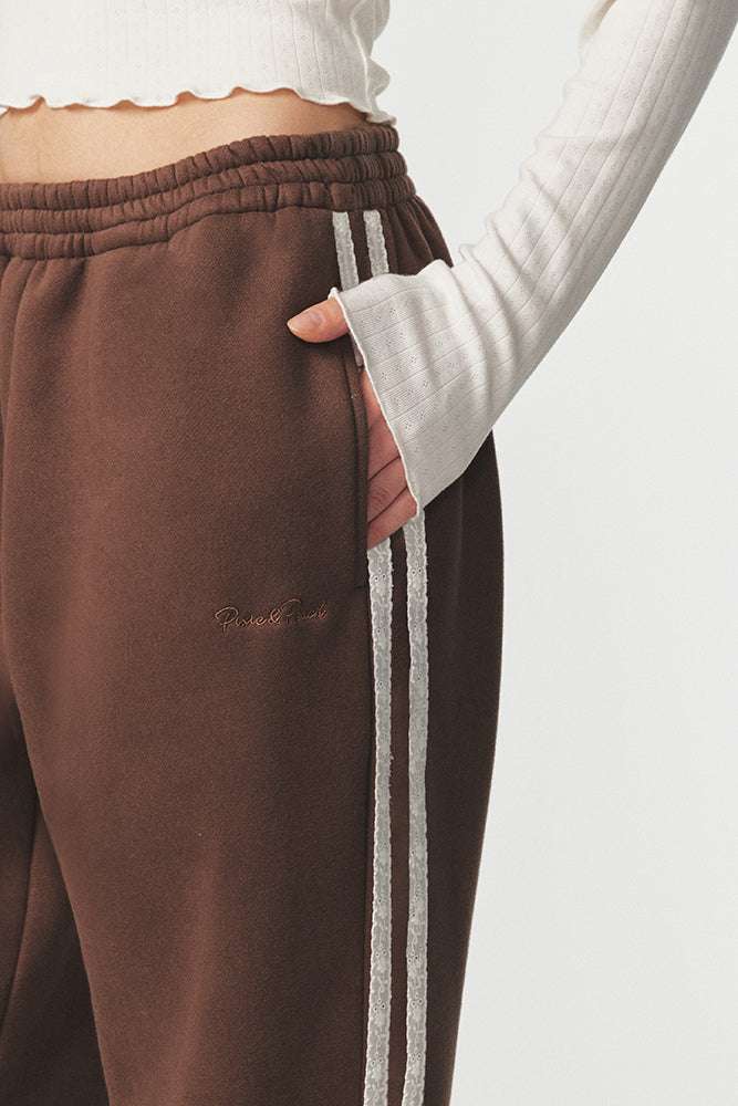 Shop Pixie and Peach Pixie & Peach Pixie Straight Leg Sweat Pant Sweatpants for women – premium loungewear and festival fashion at Spoiled Brat