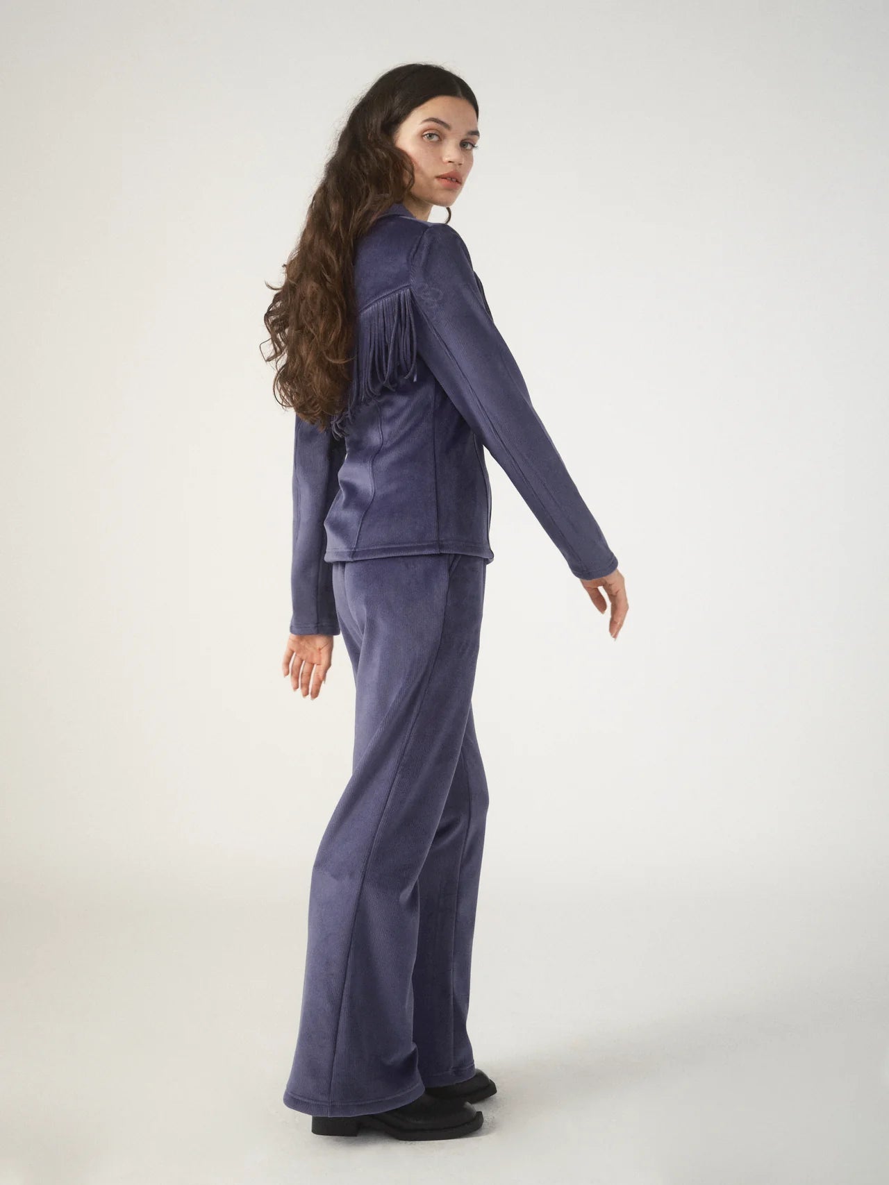 Shop Pixie and Peach Pixie & Peach Shania Tassel Velour Zip Up Sweater for women – premium loungewear and festival fashion at Spoiled Brat