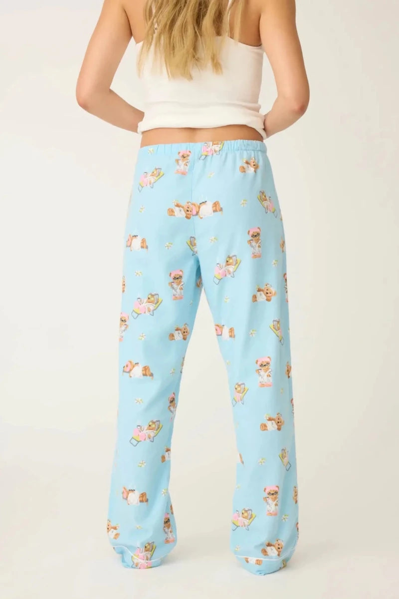 Shop PJ Salvage PJ Salvage Beary Cute Bear Print Flannel PJ Pants Pyjamas for women – premium loungewear and festival fashion at Spoiled Brat