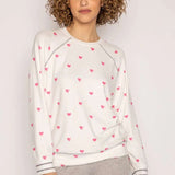Shop PJ Salvage PJ Salvage Bright Stars & Brave Hearts PJ Top Sweater for women – premium loungewear and festival fashion at Spoiled Brat