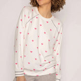 Shop PJ Salvage PJ Salvage Bright Stars & Brave Hearts PJ Top Sweater for women – premium loungewear and festival fashion at Spoiled Brat