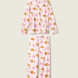 Shop PJ Salvage PJ Salvage Brunch Club Breakfast 3 - Piece Flannel PJ Set Pyjamas for women – premium loungewear and festival fashion at Spoiled Brat