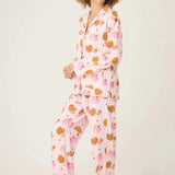 Shop PJ Salvage PJ Salvage Brunch Club Breakfast 3 - Piece Flannel PJ Set Pyjamas for women – premium loungewear and festival fashion at Spoiled Brat