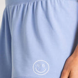 Shop PJ Salvage PJ Salvage Choose Happy Blue PJ Shorts Pyjamas for women – premium loungewear and festival fashion at Spoiled Brat