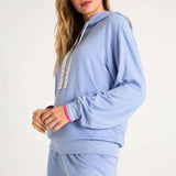 Shop PJ Salvage PJ Salvage Choose Happy Long Sleeve Hooded Top Hooded Sweatshirt for women – premium loungewear and festival fashion at Spoiled Brat