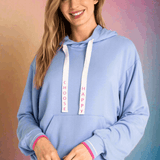 Shop PJ Salvage PJ Salvage Choose Happy Long Sleeve Hooded Top Hooded Sweatshirt for women – premium loungewear and festival fashion at Spoiled Brat