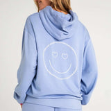 Shop PJ Salvage PJ Salvage Choose Happy Long Sleeve Hooded Top Hooded Sweatshirt for women – premium loungewear and festival fashion at Spoiled Brat