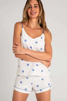 PJ Salvage Choose Happy Pyjama Cami Top by PJ Salvage – Pyjamas – Blue | Spoiled Brat UK