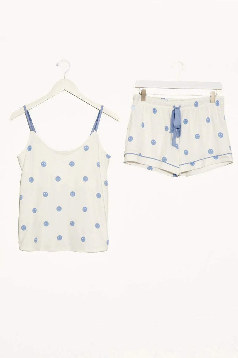 Shop PJ Salvage PJ Salvage Choose Happy Pyjama Shorts Pyjamas for women – premium loungewear and festival fashion at Spoiled Brat