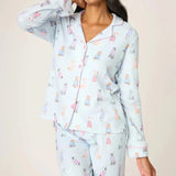 Shop PJ Salvage PJ Salvage Doggone Cold Dog Print Pointelle PJ Set Pyjamas for women – premium loungewear and festival fashion at Spoiled Brat