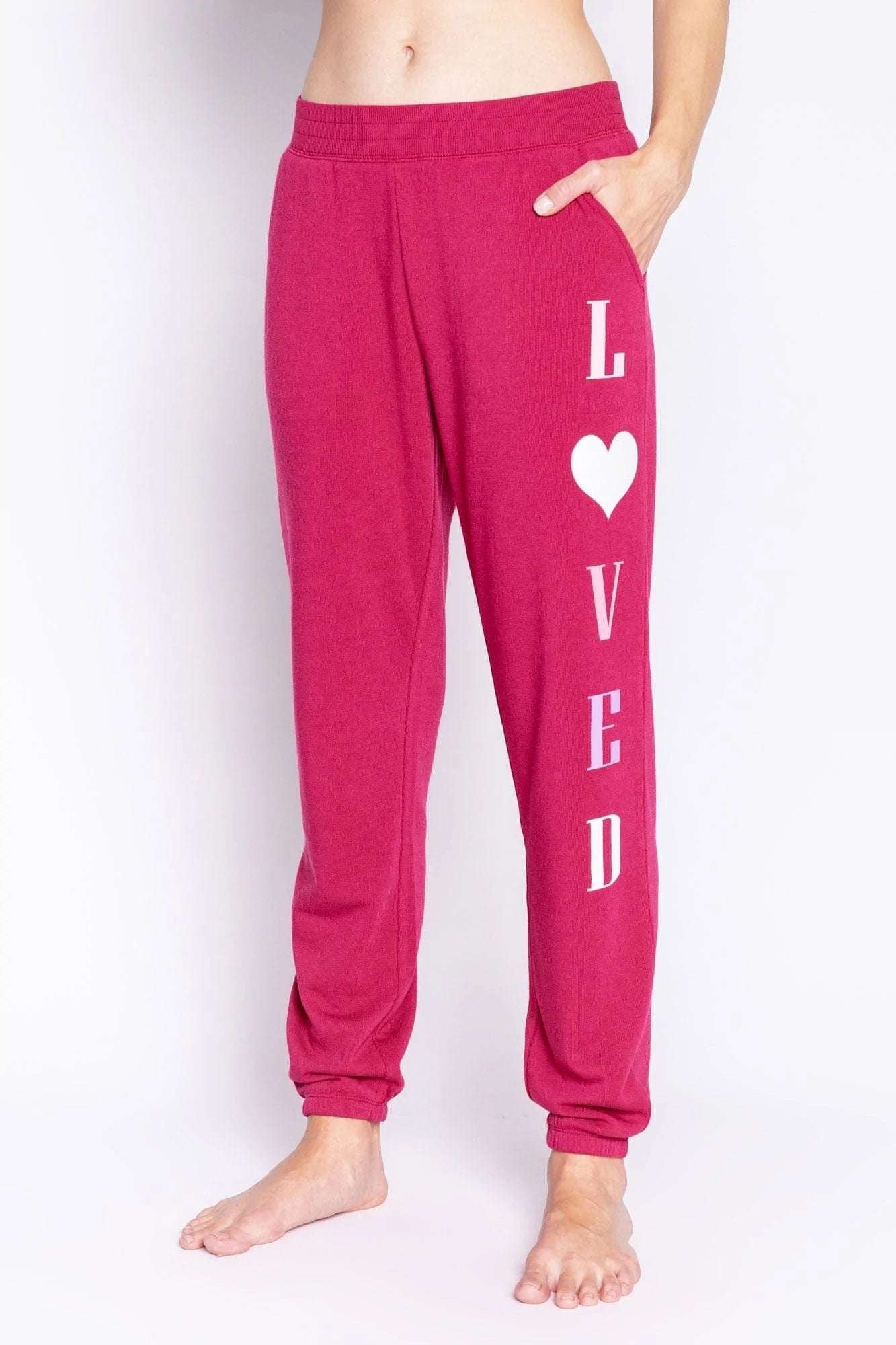 PJ Salvage Feeling Loved Sweatpants - Spoiled Brat