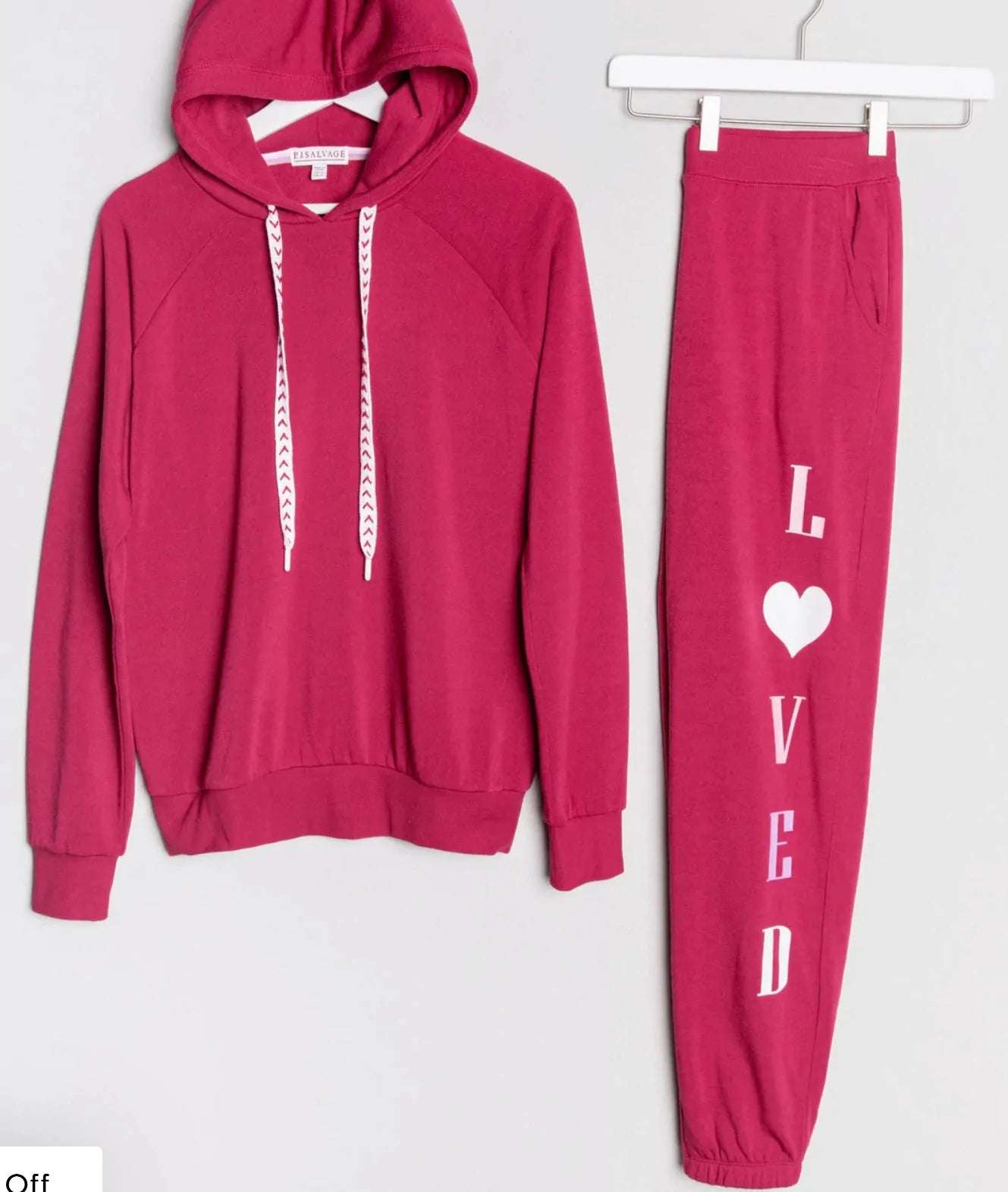PJ Salvage Feeling Loved Sweatpants Jogger Bottoms by PJ Salvage as seen on celebrities