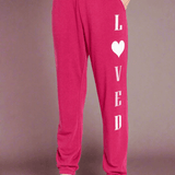 Shop PJ Salvage PJ Salvage Feeling Loved Sweatpants Jogger Bottoms for women – premium loungewear and festival fashion at Spoiled Brat