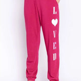 Shop PJ Salvage PJ Salvage Feeling Loved Sweatpants Jogger Bottoms for women – premium loungewear and festival fashion at Spoiled Brat