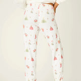 Shop PJ Salvage PJ Salvage Feline Festive Cat Print Banded PJ Pants as seen on Chloe Sims Pyjamas for women – premium loungewear and festival fashion at Spoiled Brat