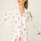 Shop PJ Salvage PJ Salvage Feline Festive Cat Print Christmas PJ Set Pyjamas for women – premium loungewear and festival fashion at Spoiled Brat