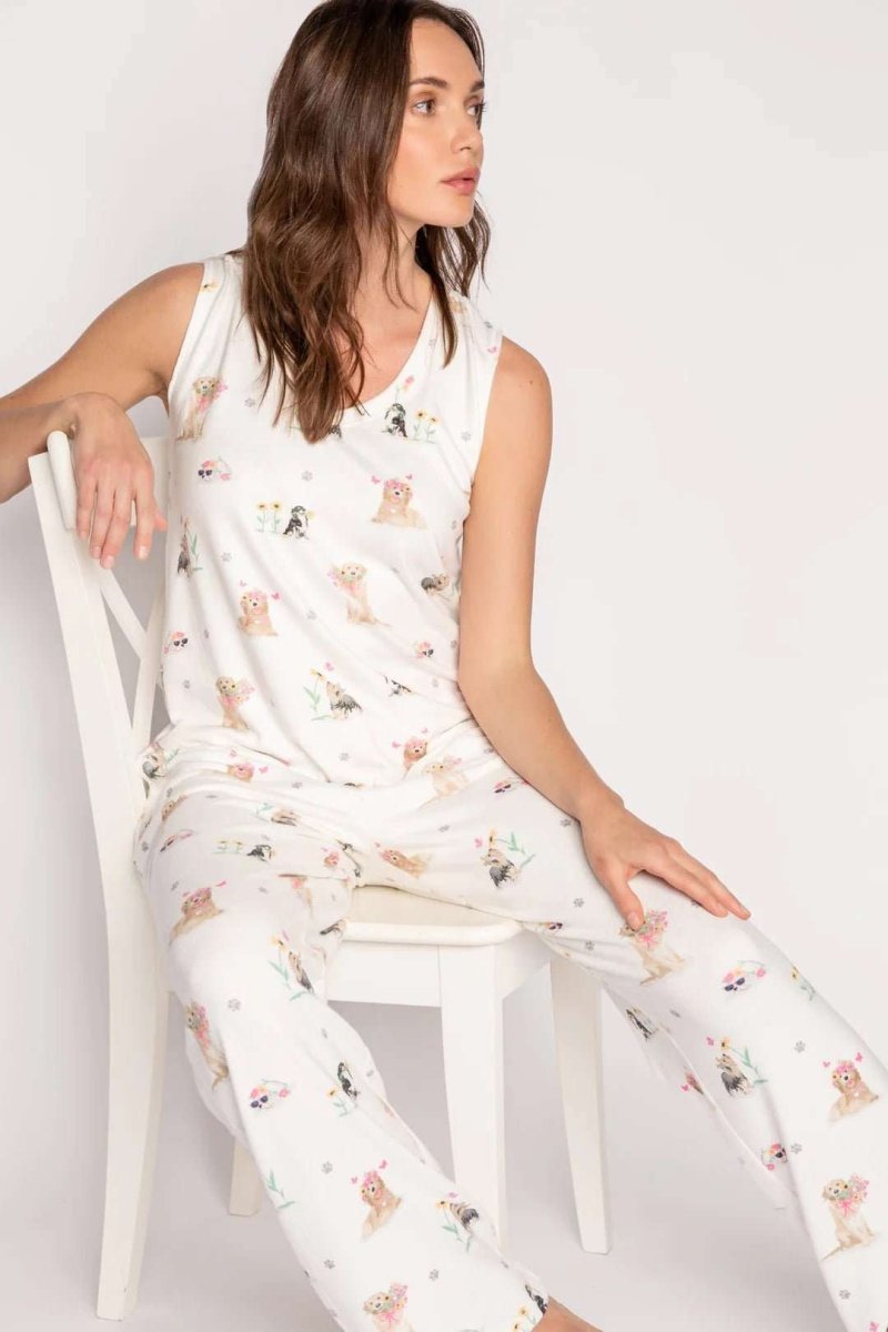Shop PJ Salvage PJ Salvage Garden Party Lounge Pyjama Set Pyjamas for women – premium loungewear and festival fashion at Spoiled Brat