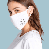 Shop PJ Salvage PJ Salvage Ivory Face Mask with Stars & Hearts Face Mask for women – premium loungewear and festival fashion at Spoiled Brat
