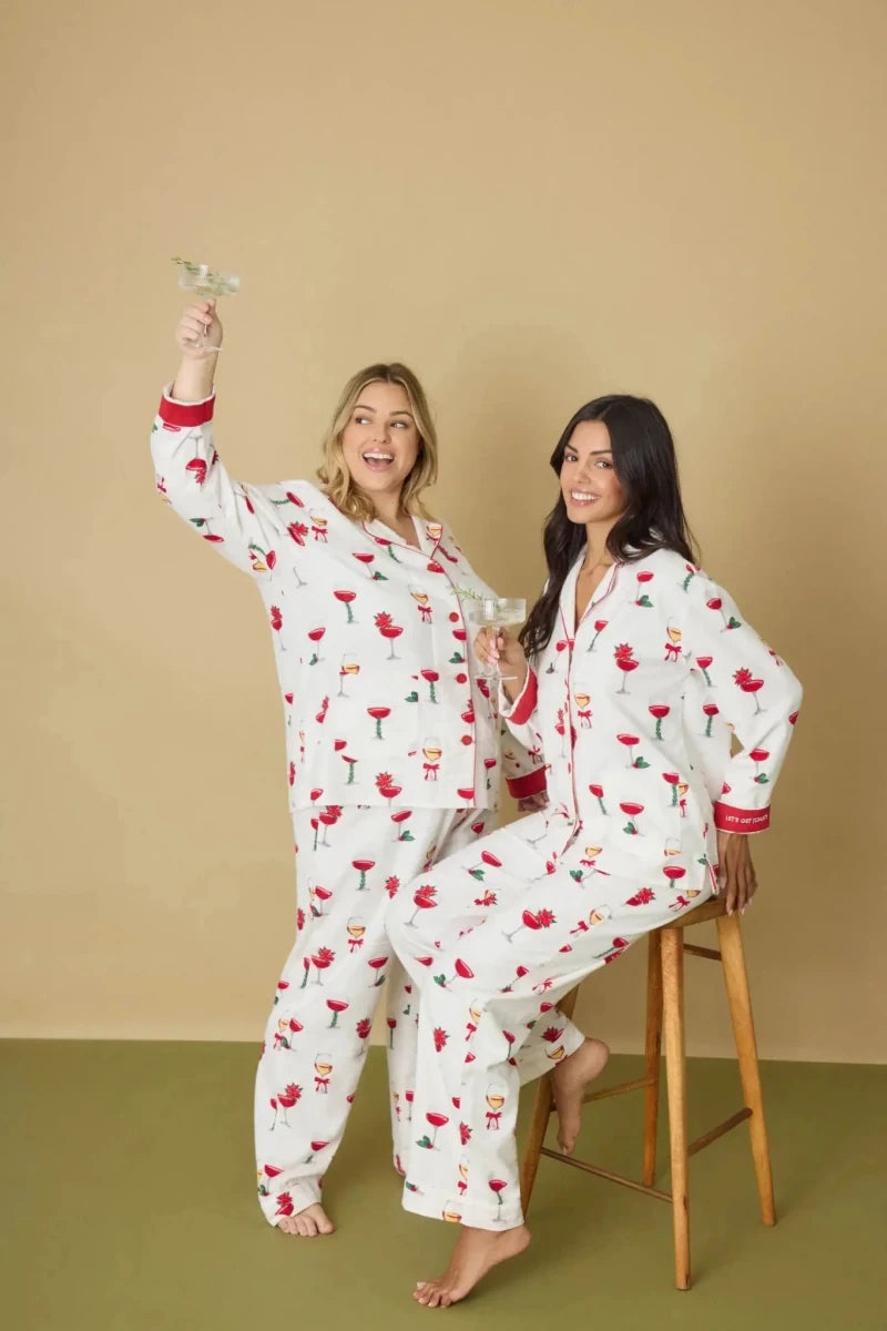 Shop PJ Salvage PJ Salvage Let's Get Toasty 3 - Piece Print Flannel PJ Set Pyjamas for women – premium loungewear and festival fashion at Spoiled Brat