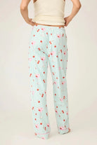 Shop PJ Salvage PJ Salvage Ma Cherie Cherry Print Flannel PJ Pants Pyjamas for women – premium loungewear and festival fashion at Spoiled Brat