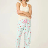 Shop PJ Salvage PJ Salvage Ma Cherie Cherry Print Flannel PJ Pants Pyjamas for women – premium loungewear and festival fashion at Spoiled Brat