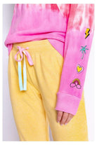 PJ Salvage One Love Ombre Tie Dye Crew Neck Long Sleeve Sweater Sweater by PJ Salvage as seen on celebrities