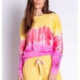 Shop PJ Salvage PJ Salvage One Love Ombre Tie Dye Crew Neck Long Sleeve Sweater Sweater for women – premium loungewear and festival fashion at Spoiled Brat