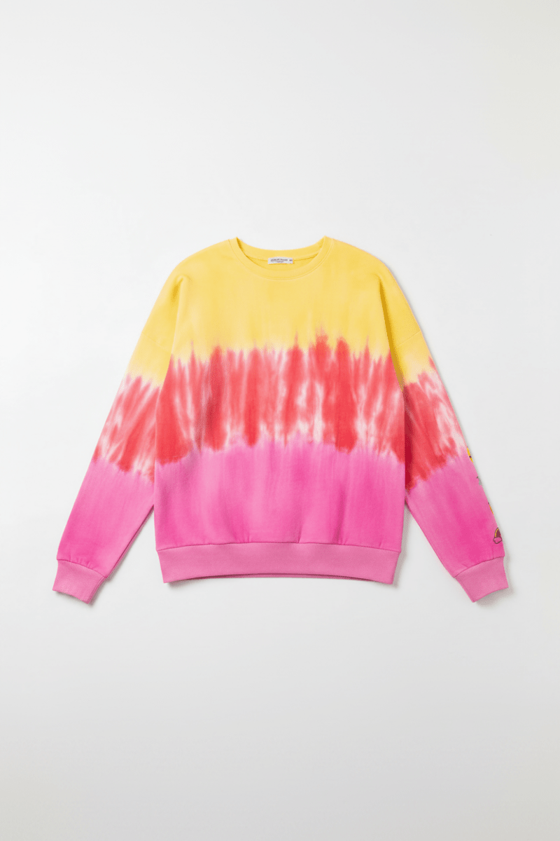 Shop PJ Salvage PJ Salvage One Love Ombre Tie Dye Crew Neck Long Sleeve Sweater Sweater for women – premium loungewear and festival fashion at Spoiled Brat