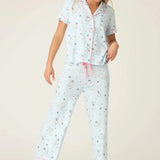 Shop PJ Salvage PJ Salvage Paws & Breathe Dog Print 3 - Piece PJ Set Pyjamas for women – premium loungewear and festival fashion at Spoiled Brat