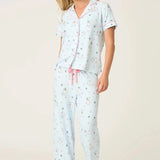 Shop PJ Salvage PJ Salvage Paws & Breathe Dog Print 3 - Piece PJ Set Pyjamas for women – premium loungewear and festival fashion at Spoiled Brat