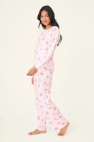 Shop PJ Salvage PJ Salvage Peace & Pawlidays Dog Print PJ Top Pyjamas for women – premium loungewear and festival fashion at Spoiled Brat