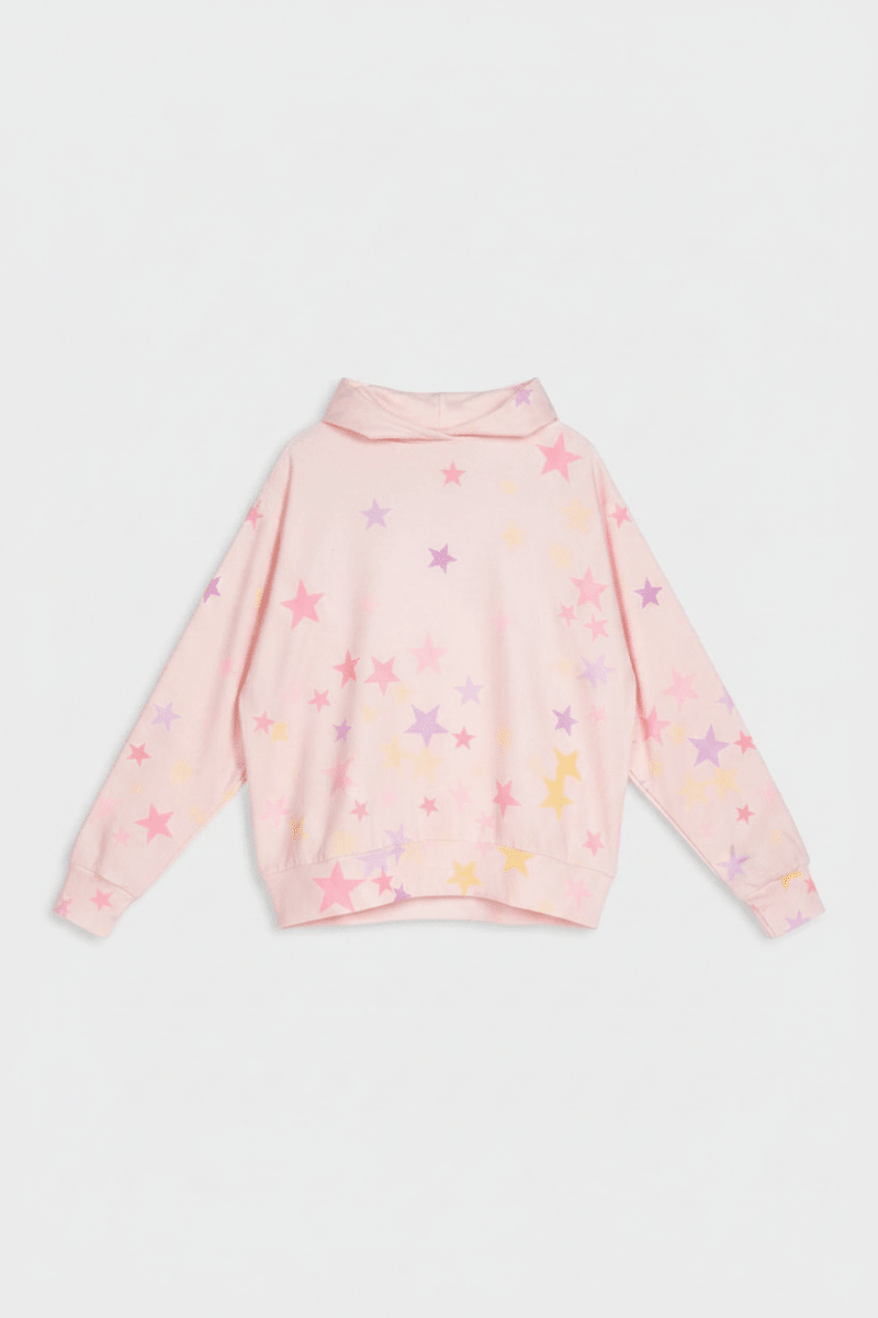Shop PJ Salvage PJ Salvage Peach Party Star Hoodie Hoodie for women – premium loungewear and festival fashion at Spoiled Brat