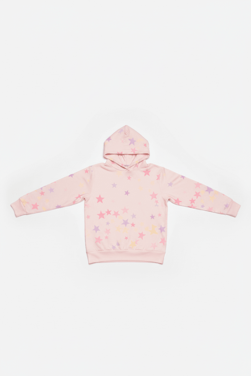Shop PJ Salvage PJ Salvage Peach Party Star Hoodie Hoodie for women – premium loungewear and festival fashion at Spoiled Brat