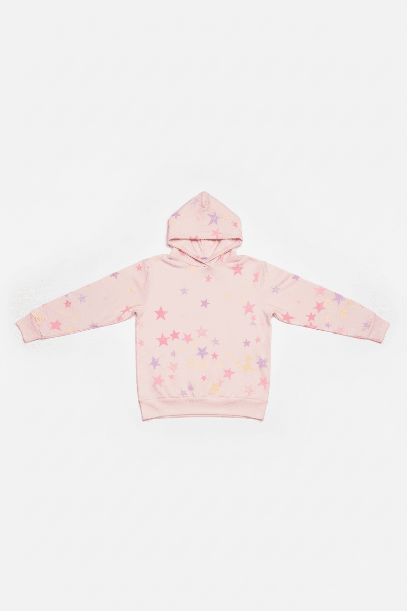 Shop PJ Salvage PJ Salvage Peach Party Star Hoodie Hoodie for women – premium loungewear and festival fashion at Spoiled Brat