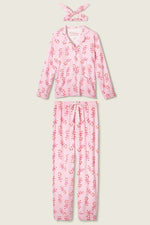 Shop PJ Salvage PJ Salvage Sweeter Than Sugar 3 - Piece Candy Cane Print Flannel PJ Set as seen on Paris Hilton Pyjamas for women – premium loungewear and festival fashion at Spoiled Brat